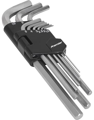 Sealey Ak7136 Hex Key Set 9Pc Long Metric