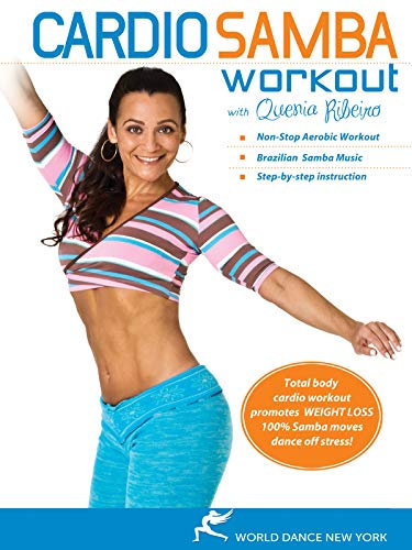 The Cardio Samba Workout: Brazilian samba fitness classes, Samba how-to, Samba dance instruction with Quenia Ribeiro [DVD] [ALL REGIONS] [NTSC] [WIDESCREEN] [UK Import]