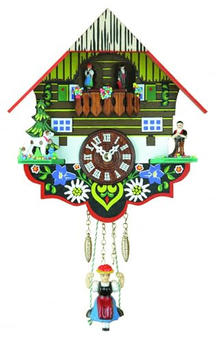 Trenkle Schwarzwalduhr Schwarzwaldhaus, drehende Tänzer TU 263 SQ