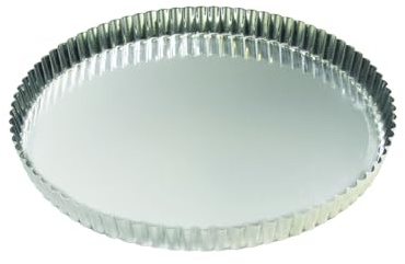 Gobel Tarteform, geriffelter Rand, Weißblech, 24 cm