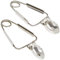 Fackelmann 32130 Lot de 2 pinces à escargot, pince pour escargot, pince à escargot, Acier inoxydable, Argenté, 15 x 6 cm