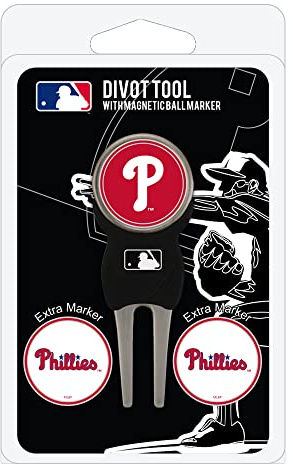 MLB Pitchgabel Pack mit 3 Golf Ball Marker, Damen Kinder Herren Unisex, 97045, blau, Einheitsgröße