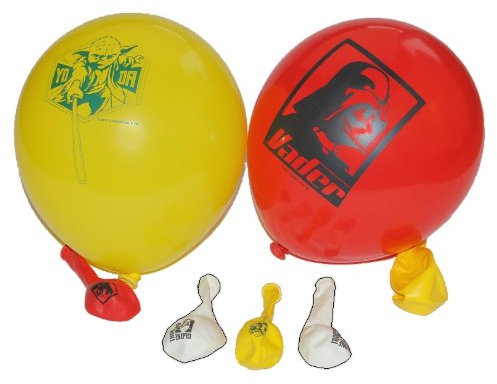 alles-meine.de GmbH 6 TLG. Set Luftballons Star Wars - Ballon Kindergeburtstag Party Deko Clone Wars Darth Vader Yoda