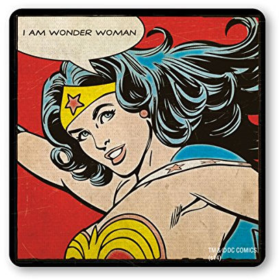 Logoshirt® DC Comics I I Am Wonder Woman I Untersetzer | Kork | 10x10cm | langlebiger Druck | Lizenziertes Originaldesign