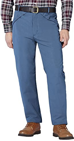 Chums Men's Fleece-Lined Water-Resistant Trouser Warm Comfortable and Weather-Resistant Walking Trousers for Men Airforce 44W / 31L