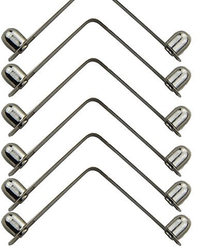 50 Kayak Paddle Zeltstange Push, solide Taste Spring Snap Clips Sperren Tube Double Pin(Button diameter 6mm * Heght 8mm)