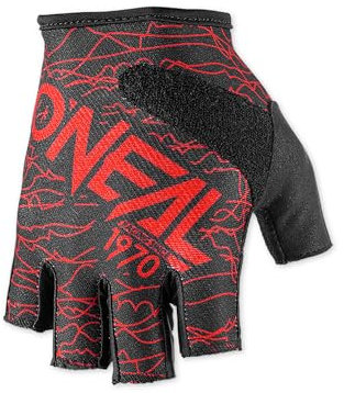 O'NEAL Fahrradhandschuhe Herren & Damen Drop Fingerless Glove V.17 I MTB DH FR Downhill Freeride | Fingerlose Handschuhe mit Gel-Einsätzen rutschfest I Schwarz Rot I Größe XL…