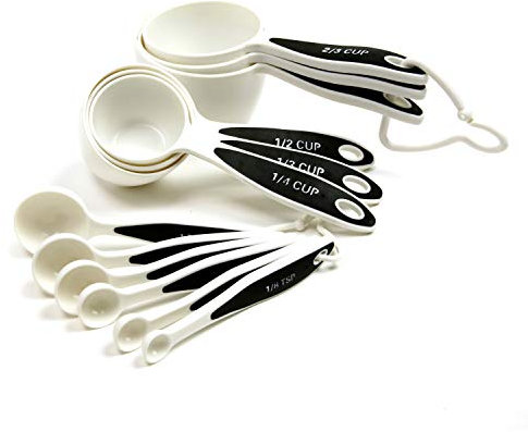 Norpro Tazas medidoras/cucharas, como se Muestra, tamaño Mediano