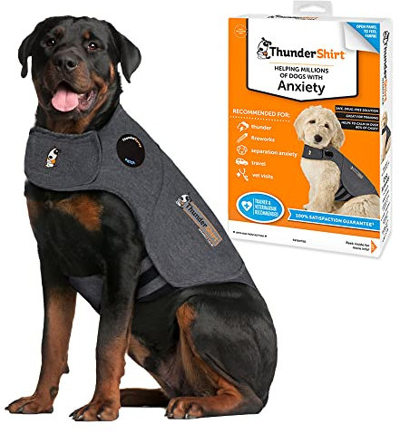 Thundershirt Hundemantel, Größe XXL, grau Brustumfang 96 - 127 cm ab 40 kg