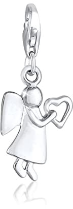 Elli Charm Damen Charm Schutzengel Herz Himmel in 925 Sterling Silber