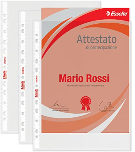 Esselte Dokumentenecht 395697100 Universal Umschlägen, Büro 22 x 30 cm, geprägt, 150 Stück