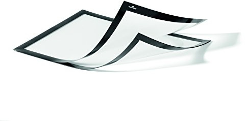 Durable 498501 Duraframe Magnetic Plus, Magnetic Display Frame, A4 - Black, Pack of 2