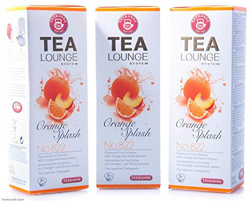 Tealounge Teekannenkapseln Orange Splash Nr. 822 Früchtetee 3 x 8 Kapseln