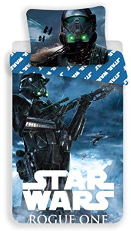 Jerry Fabrics JF0204 Bettwäscheset Star Wars Rogue One, Baumwolle, 140x200cm + 70x90cm