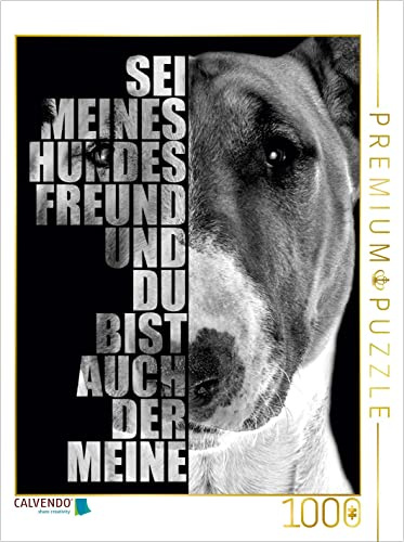 CALVENDO Puzzle Bullterrier | 1000 Teile Lege-Größe 48 x 64 cm Foto-Puzzle für glückliche Stunden