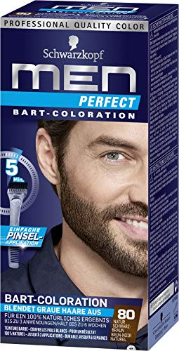 Schwarzkopf Men Perfect Anti-Grau Tönungs-Gel Stufe 2, 80 Natur Schwarzbraun