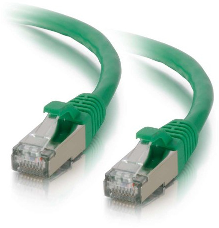 C2G 00841 Cat6 Cable - Snagless Shielded Ethernet Network Patch Cable, Green (35 Feet, 10.66 Meters)