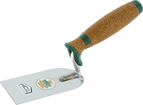 Gipserspachtel Edelstahl mit Korkgriff 100 mm