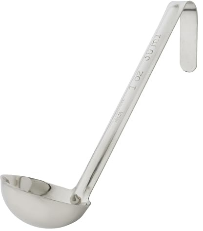 Winco One Piece Stainless Steel Ladle, 1 Ounce, 6