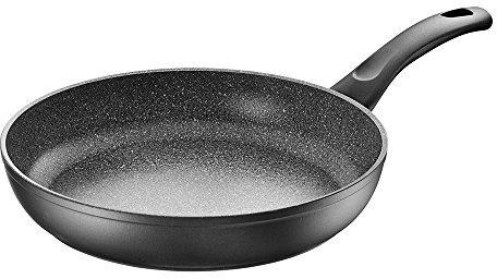 BALLARINI Bari Granitium Pfanne mit Antihaftbeschichtung, Induktionsgeeignet, Mit Temperaturkontrolle, 24 cm, Aluminium