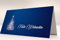 Weihnachtskarten Verträumter Lichterbaum Blau | Klappkarten mit bedruckbarem Einleger | passende Kuverts | für Ink Laser Copy Hand (10 Karten)
