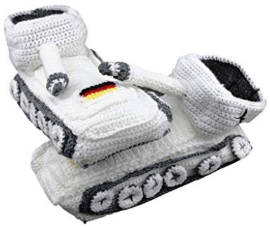 Original Panzer Schuhe Hausschuhe Pantoffeln Handarbeit Schnee Weiß Gr 38-43 Neu