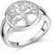 MATERIA - Anello in argento 925, con albero della vita, 5,6 g, con scatola #SR-69, Argento