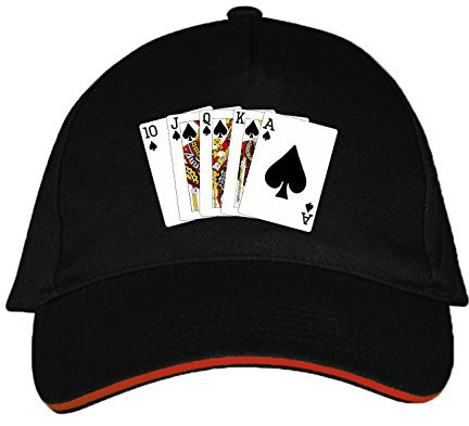 Sol's / Fassbender-Druck Basecap mit Poker Bedruckt (Poker Schwarz)