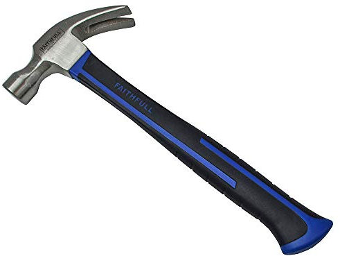 Faithfull FAICH16FG Fibreglass Handled Claw Hammer 454g (16oz)