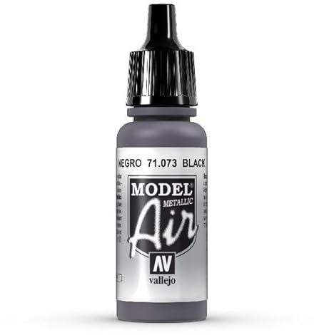 Acrylfarbe Vallejo Model Air 17 ml Farbe Black Metal