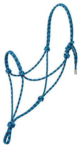 Silvertip Weaver Leder Nr. 95 Seilhalfter, Grau/Königsblau/Marineblau/Türkis, 35-9506-T33