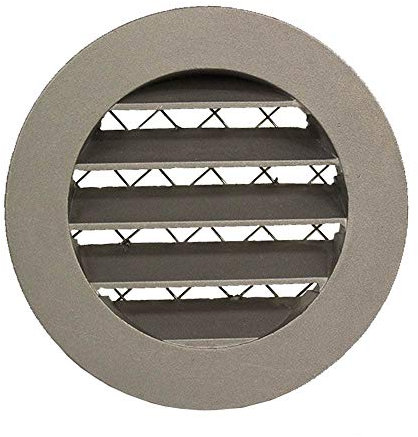 Metallo zincato circolare Weather griglie di ventilazione con zanzariera – 150 mm/15,2 cm – sys-150