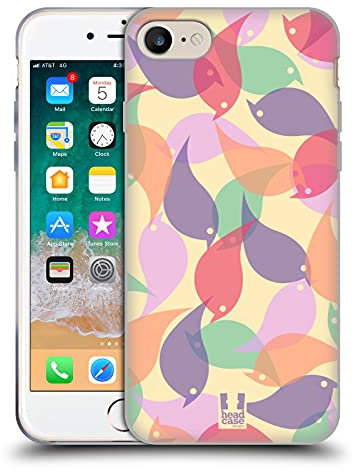 Head Case Designs Vogel Transluzent Soft Gel Handyhülle Hülle kompatibel mit Apple iPhone 7/8 / SE 2020 & 2022