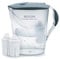 Biocera Alkaline Water Filter Jug With 2 Filter Cartridges - Produces Alkaline, Antioxidant, Hydrogen Rich Water - BPA-Free - NSF Certified - Cost Effective - Simple To Use - Grey Lid and Handle