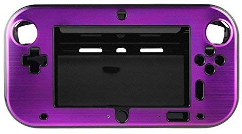 OSTENT Anti-Schock Hard Aluminum Box Cover Case Shell kompatibel für Nintendo Wii U Gamepad Farbe Lila