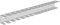 Element System Werkzeughalter-Leiste doppelt L 380 mm Weiß 11412-00000 für Heimwerker-Lochwand