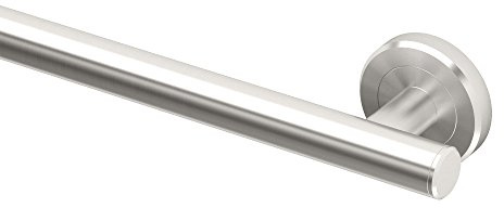 Gatco 889 Latitude II 24 Grip Bar, Satin Nickel / Wall Mounted Slim Grip Bar for Bathroom