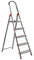 Escalera Aluminio Rolser Norma 220 5 Peldaños Anchos. Certificada según Norma Europea EN-131 para Uso doméstico y Profesional.