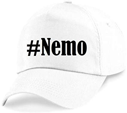 Reifen-Markt Base Cap Hashtag #Nemo Größe Uni Farbe Weiss Druck Schwarz