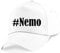 Reifen-Markt Base Cap Hashtag #Nemo Größe Uni Farbe Weiss Druck Schwarz