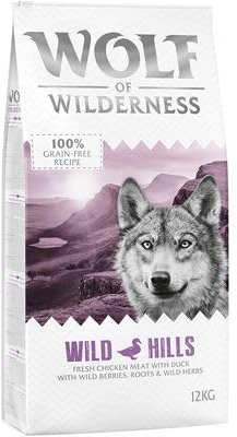 Wolf of Wilderness Adult Wild Hills - Ente- 12 kg