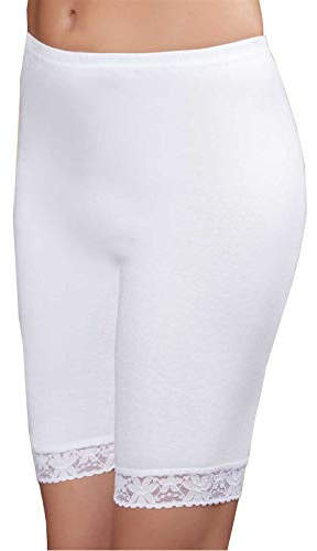 HMD Underwear Long Leg%100 Cotton Comfortable Panties (White, XXX-Large)