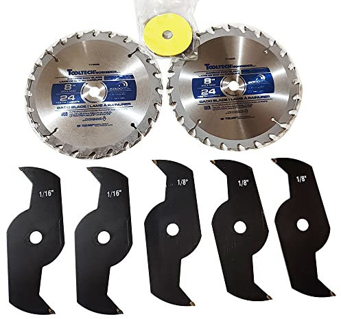 Toolway 111028 Dado Blade Set 8, 200 mm, 24 Tooth