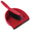 Jantex Set balayette à poils doux et pelle Jantex rouge, Rouge, 250(H) x 260(L) x 340(P) mm, Plastique / Pvc, CC931