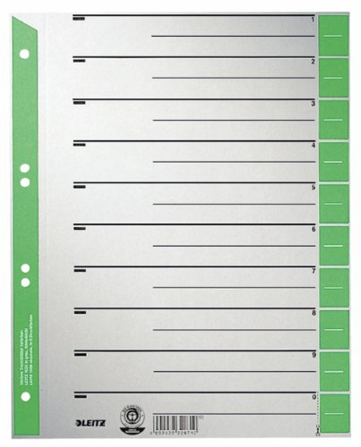 Leitz 1652-00-55 - Trennblätter1652 A4 100-er, grün