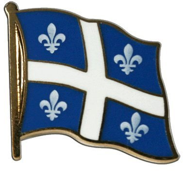 Flaggen-Pin/Anstecker Kanada Quebec vergoldet