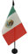 AZ FLAG - Tischflagge Mexiko - 15x10 cm - Mexikanische Tischfahne 10 x 15 Cm - Flaggen