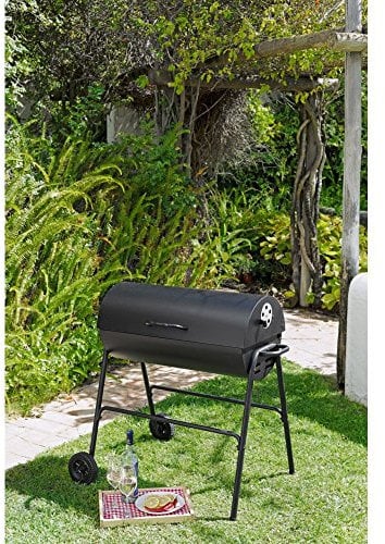 Argos Oil Drum Charcoal BBQ with Cover