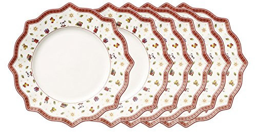 Villeroy & Boch Toy's Delight Lot de 6 assiettes à manger Blanc