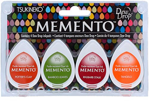 Tsukineko Meadowland Memento Stempelkissen Set, Synthetic Material, Mehrfarbig, 14.3 x 9.3 x 2.5 cm